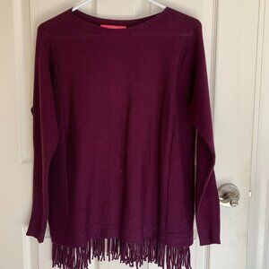 Lilly Pulitzer Glenda Sweater, Cabernet Berry, size XS NWT